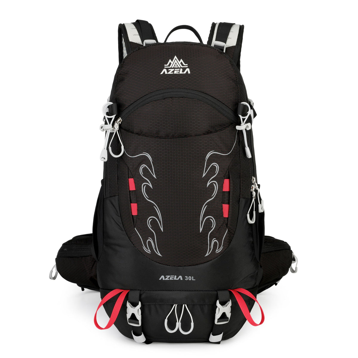 AZELA A1378 30L Schwarz – Vorderansicht