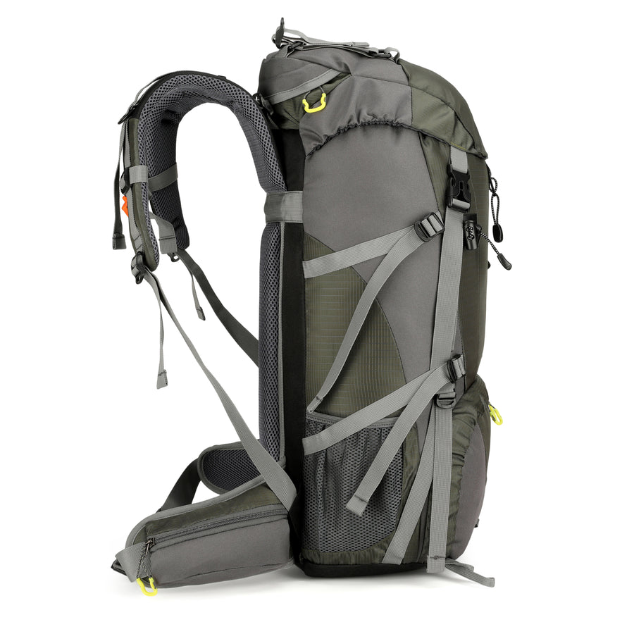 Maity Wanderrucksack 50L MOLLE, Trekkingrucksack,Wasserdicht, Reisetasche Ultralight Atmungsaktives Tragesystem