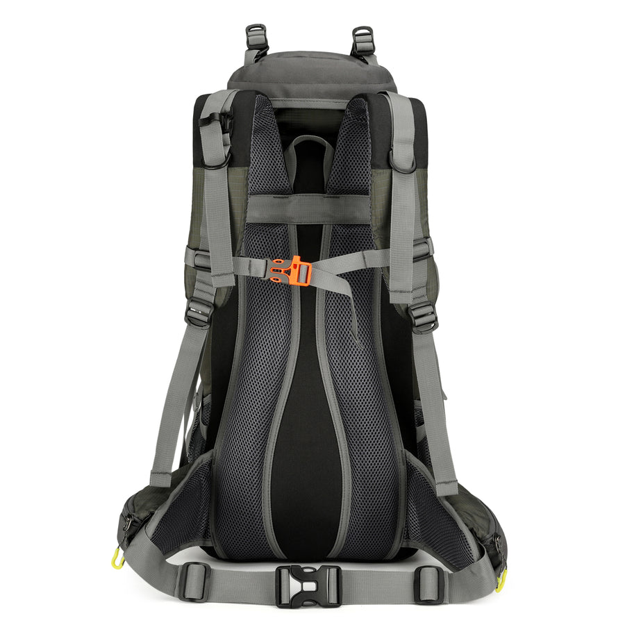 Maity Wanderrucksack 50L MOLLE, Trekkingrucksack,Wasserdicht, Reisetasche Ultralight Atmungsaktives Tragesystem