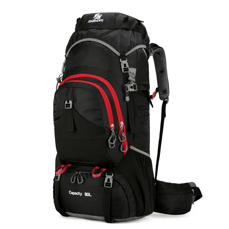 80L Outdoor Wanderrucksack – Wasserdicht, MOLLE, Trekkingrucksack, Trageunterstützung aus Aluminiumlegierung, Reisetasche-M258E38