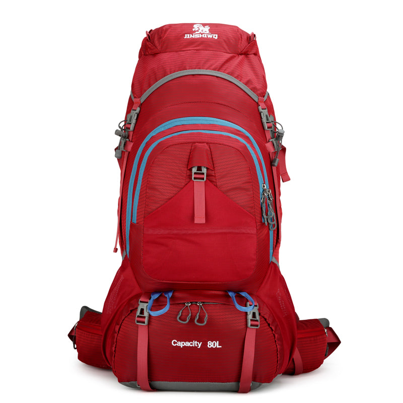 80L Outdoor Wanderrucksack – Wasserdicht, MOLLE, Trekkingrucksack, Trageunterstützung aus Aluminiumlegierung, Reisetasche-M258E38