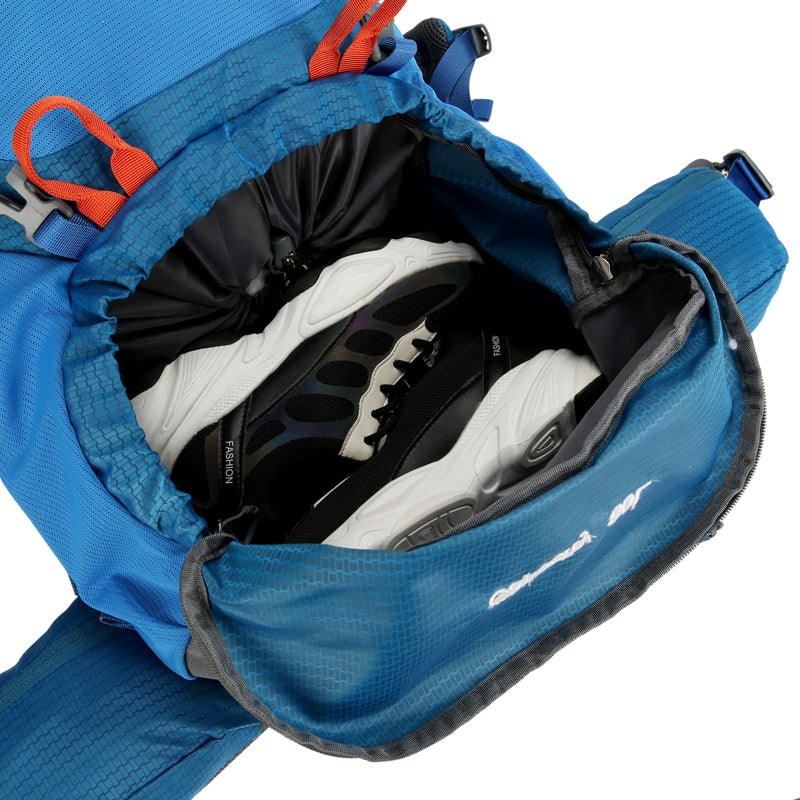 80L Outdoor Wanderrucksack – Wasserdicht, MOLLE, Trekkingrucksack, Trageunterstützung aus Aluminiumlegierung, Reisetasche-M258E38