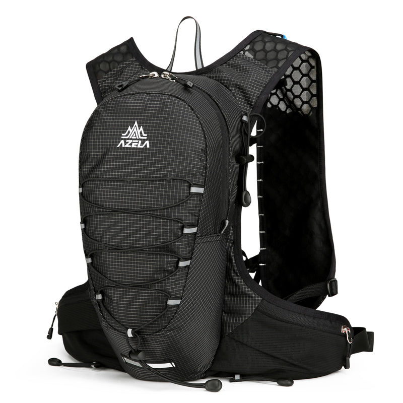 18L Laufweste für Damen und Herren, ultraleichter and wasserabweisender Fahrradrucksack  – Schwarz-M258E31