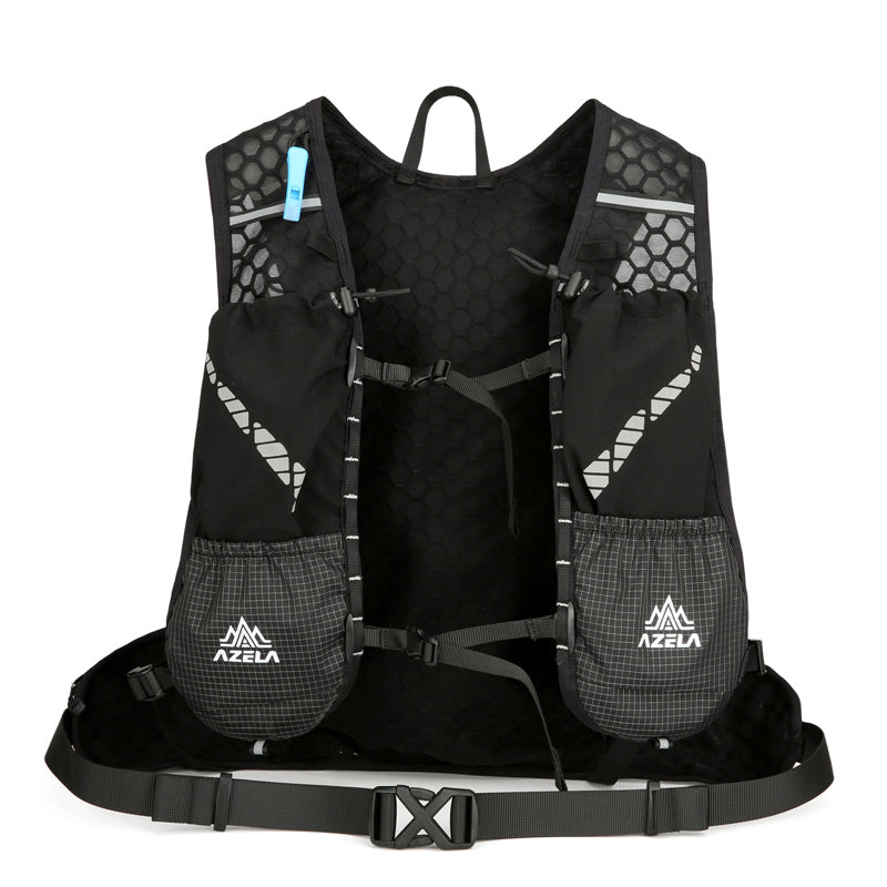 18L Laufweste für Damen und Herren, ultraleichter and wasserabweisender Fahrradrucksack  – Schwarz-M258E31