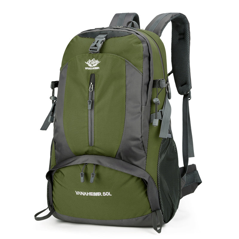 Outdoor Wanderrucksack 50L – Grün & Schwarz – Vielseitiger Trekkingrucksack für Damen & Herren-M258E12