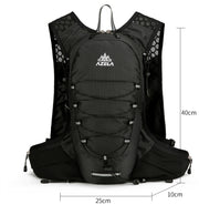 18L Laufweste für Damen und Herren, ultraleichter and wasserabweisender Fahrradrucksack  – Schwarz-M258E31