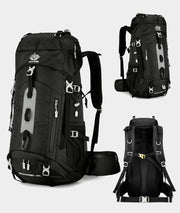 Trekkingrucksack Schwarz 60L-M258E01