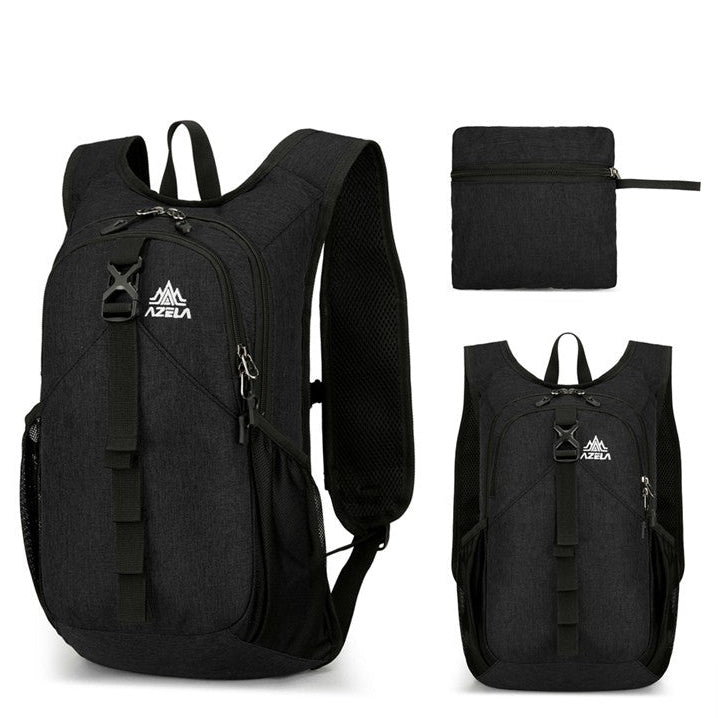 Leichter Wanderrucksack 15L für Damen und Herren, faltbarer Tagesrucksack mit Handytasche am Schultergurt, wasserdichtes & strapazierfähiges Material, ideal für Reisen, Camping, Radfahren und Outdoor-Aktivitäten-M258E17